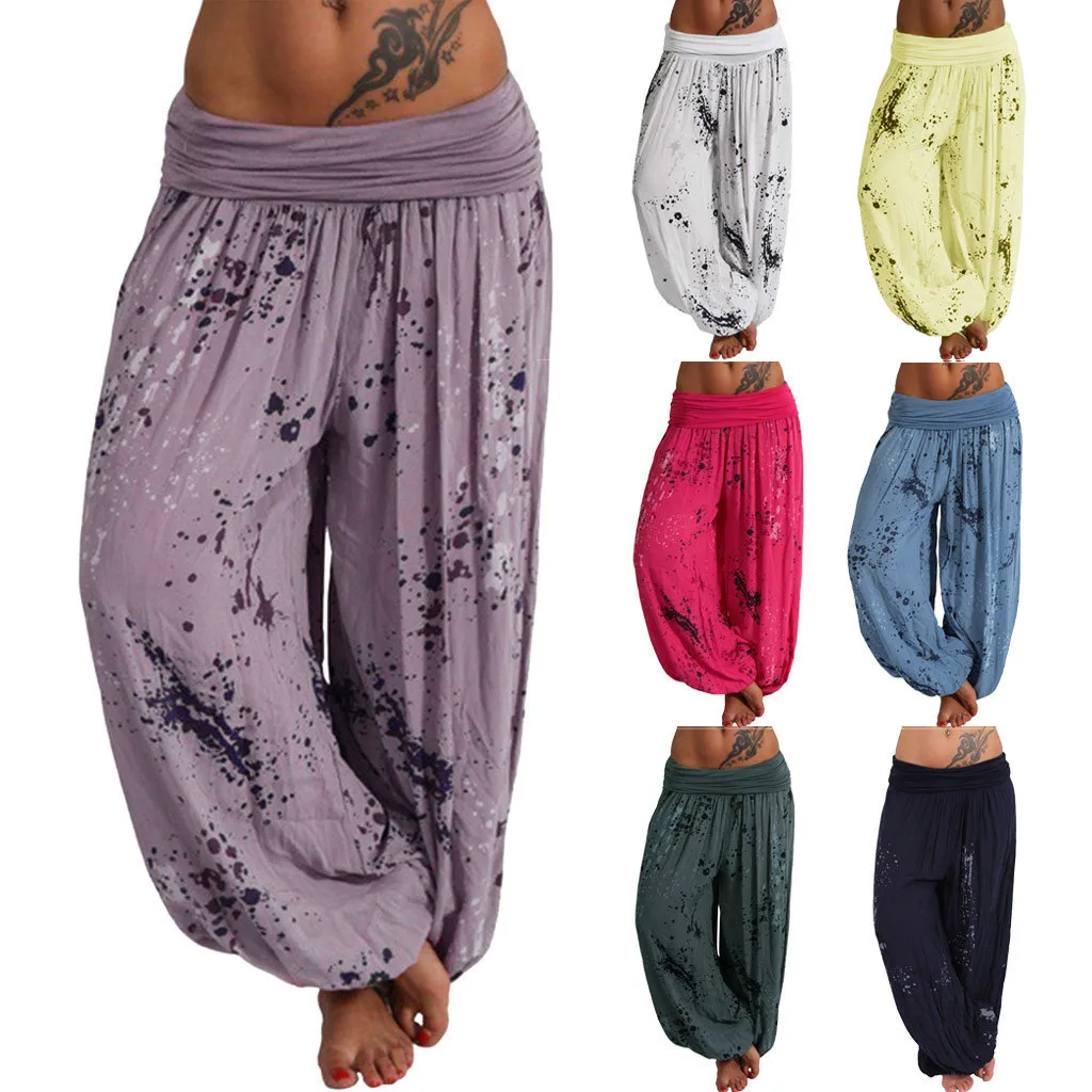 Plus Size S-5XL Pants Women Ladies Fashion Bohemia Printed Pockets Loose Leg Casual Comfortable Pants 10 Colors Wholesale
Plus Size S-5XL Pants Women Ladies Fashion Bohemia Printed Pockets Loose Leg Casual Comfortable Pants 10 Colors Wholesale