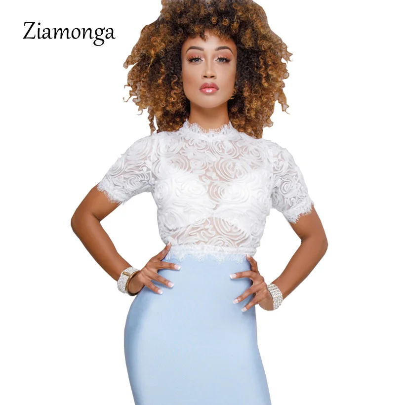 Ziamonga 2018 Sexy Crochet Lace Crop Top Women Short Sleeve Cropped Tank Sheer See Through Camisole Regata Feminina Women Tops
Ziamonga 2018 Sexy Crochet Lace Crop Top Women Short Sleeve Cropped Tank Sheer See Through Camisole Regata Feminina Women Tops