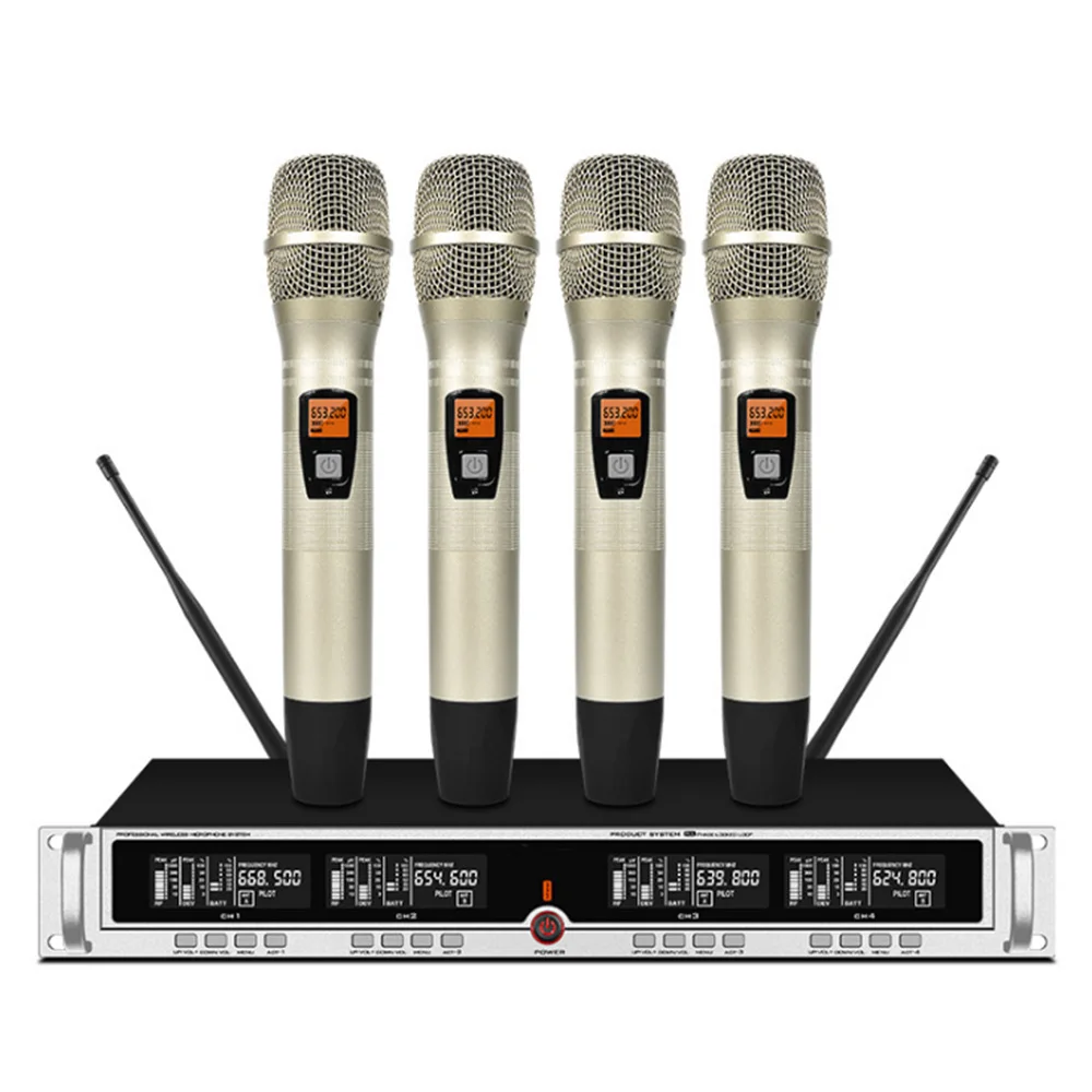 Professional UHF Wireless Microphone Handheld Microphone Stage Karaoke Home Microphone
Professional UHF Wireless Microphone Handheld Microphone Stage Karaoke Home Microphone