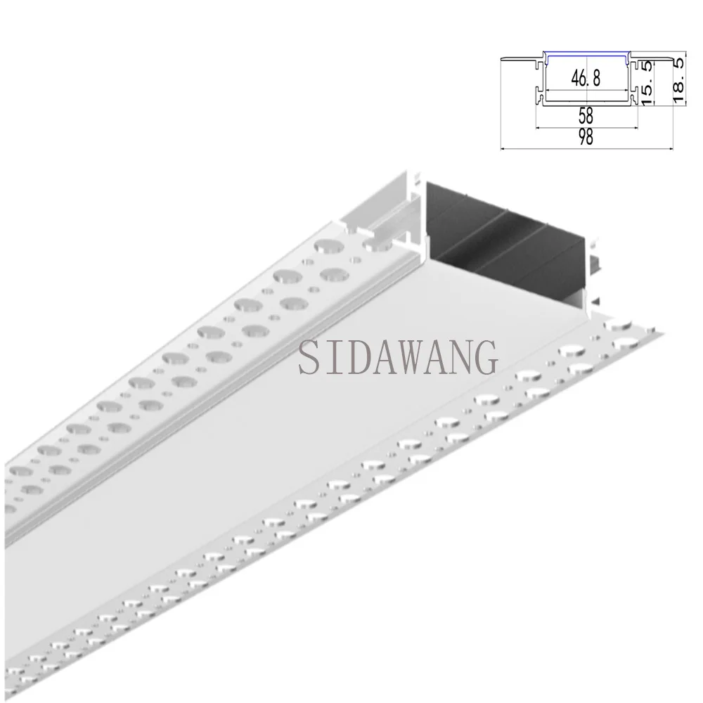 2M/PCS Drywall Led Profile Channel System, Trimless Recessed Plaster Led Aluminium Profile Channel for Led Strip SDW143R
2M/PCS Drywall Led Profile Channel System, Trimless Recessed Plaster Led Aluminium Profile Channel for Led Strip SDW143R