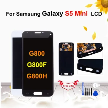 Super AMOLED LCD For Samsung Galaxy S5 Mini G800 G800F G800H LCD Display Touch Screen Digitizer Assembly Replacement with tools
Super AMOLED LCD For Samsung Galaxy S5 Mini G800 G800F G800H LCD Display Touch Screen Digitizer Assembly Replacement with tools