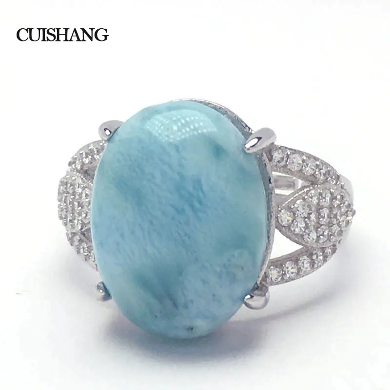 CSJ Larimar Ring 12*16MM Sterling 925 Silver Fine Jewelry for Women and Lady Wedding Engagement Party Gift in box
CSJ Larimar Ring 12*16MM Sterling 925 Silver Fine Jewelry for Women and Lady Wedding Engagement Party Gift in box
