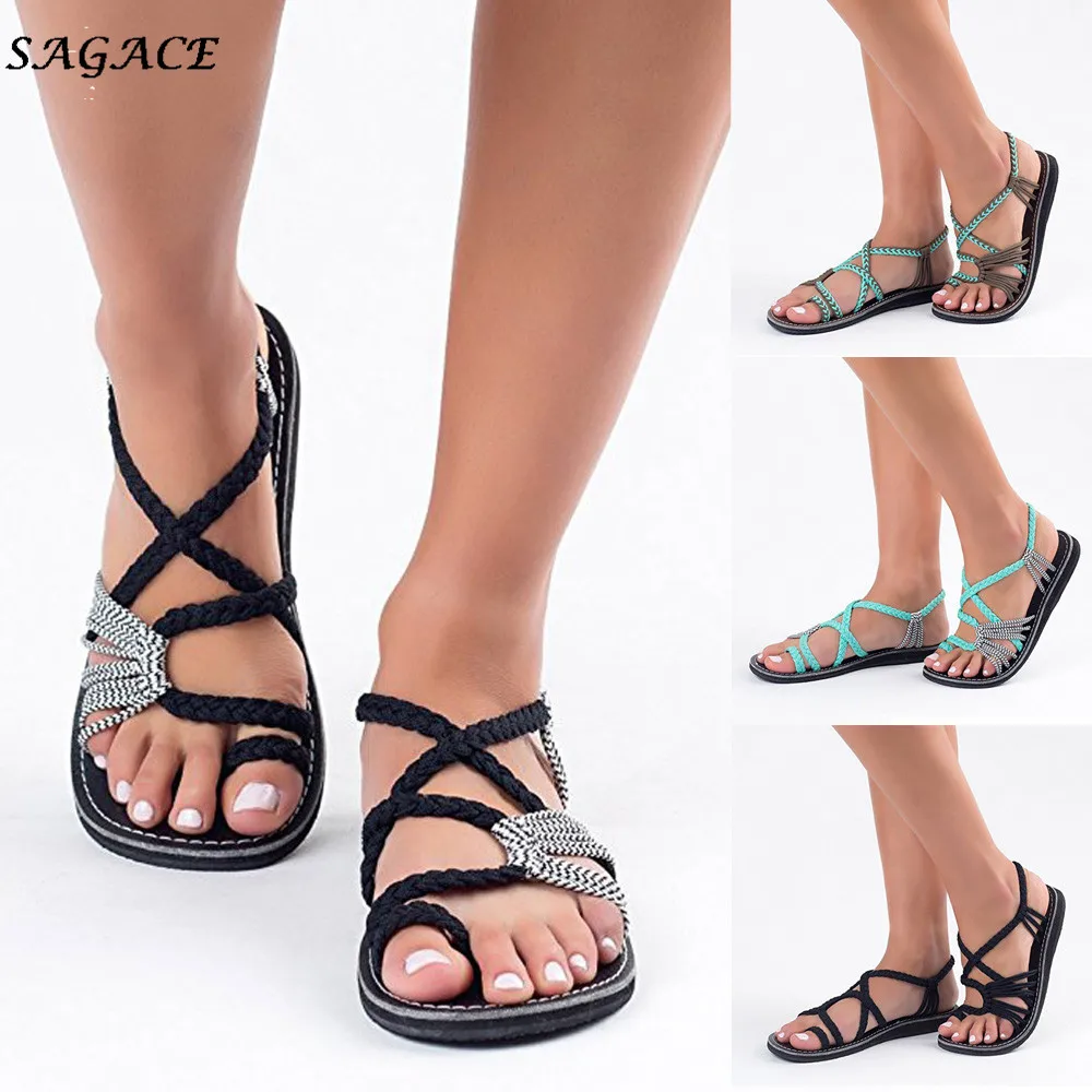 SAGACE Designer 2018 Hot Sale Sandals Women Flip Flops Sandals Summer Shoes Woven Strap Beach Shoes sandalias zapatos mujer
SAGACE Designer 2018 Hot Sale Sandals Women Flip Flops Sandals Summer Shoes Woven Strap Beach Shoes sandalias zapatos mujer