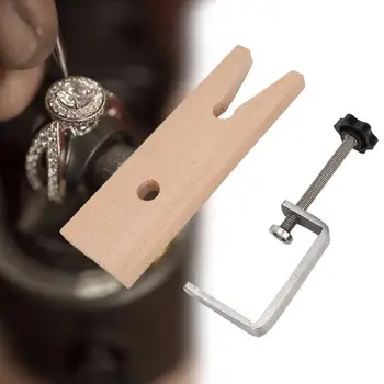 Professional Stainless Steel Wood Ring Fixed Vise Clamp Jewelry Ring Making Repairing Grinding Processing Tool for Jeweler
Professional Stainless Steel Wood Ring Fixed Vise Clamp Jewelry Ring Making Repairing Grinding Processing Tool for Jeweler