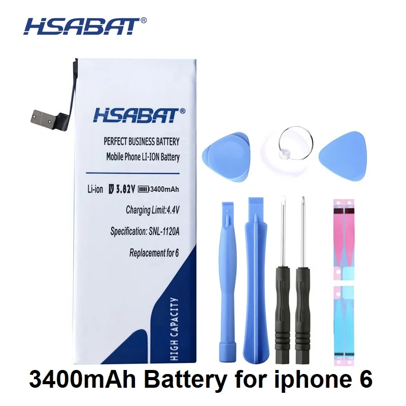 HSABAT 3400mAh High Capacity Battery Use For iPhone 6 4.7'' for iphone 6 4.7 inch free tools+Sticker for iphone6
HSABAT 3400mAh High Capacity Battery Use For iPhone 6 4.7'' for iphone 6 4.7 inch free tools+Sticker for iphone6