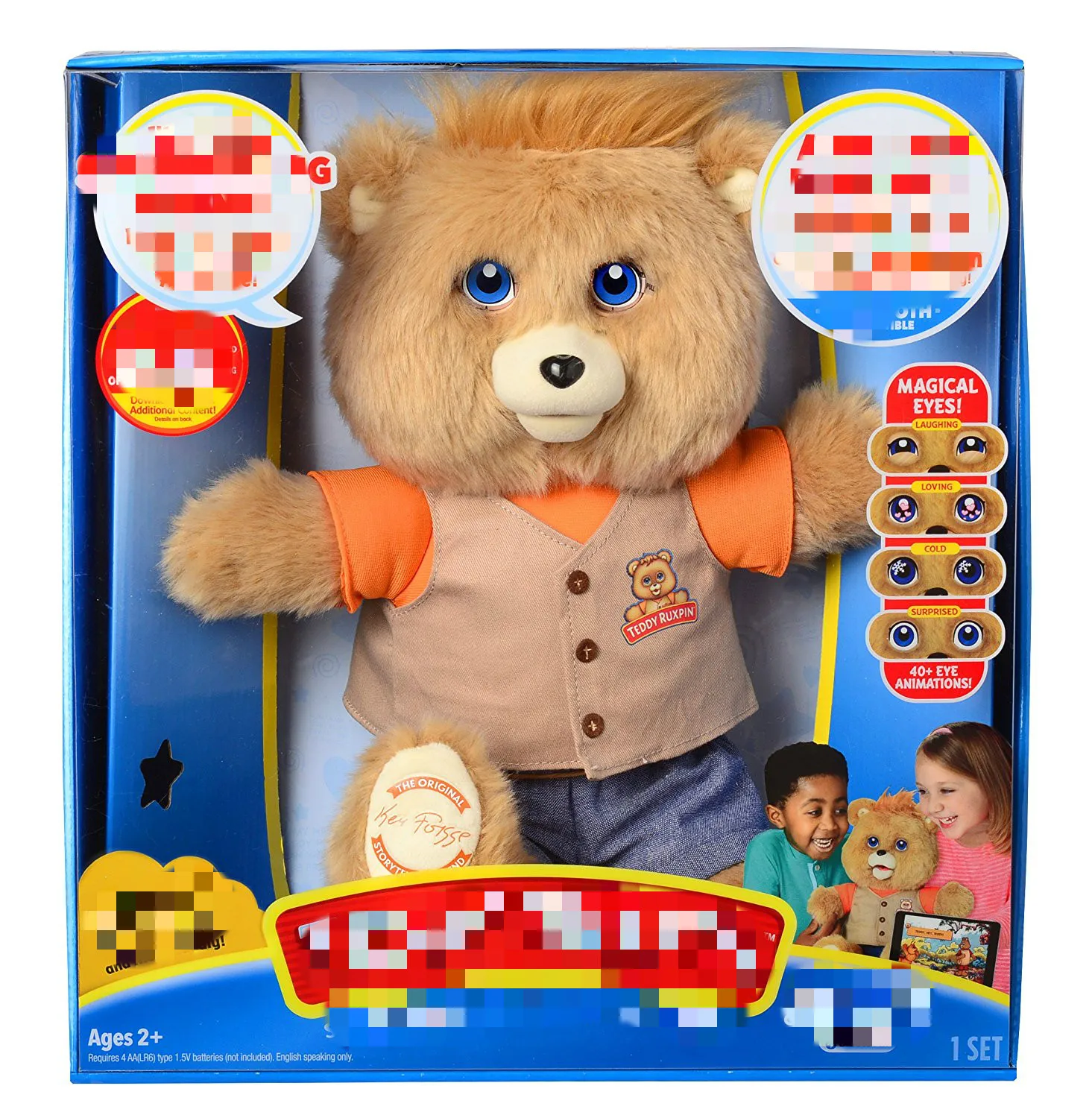 Тедди Ruxpin Hug N Sing интерактивный волшебный оригинальный outfitt медведь плюшевая