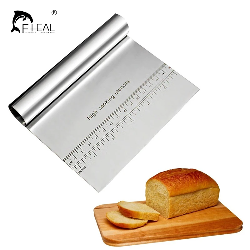 FHEAL Stainless Steel Smoother Cake Scraper Spatula Pizza Dough Scraper Cutter Flour Pastry Scraper Cake Decoration Tool
FHEAL Stainless Steel Smoother Cake Scraper Spatula Pizza Dough Scraper Cutter Flour Pastry Scraper Cake Decoration Tool