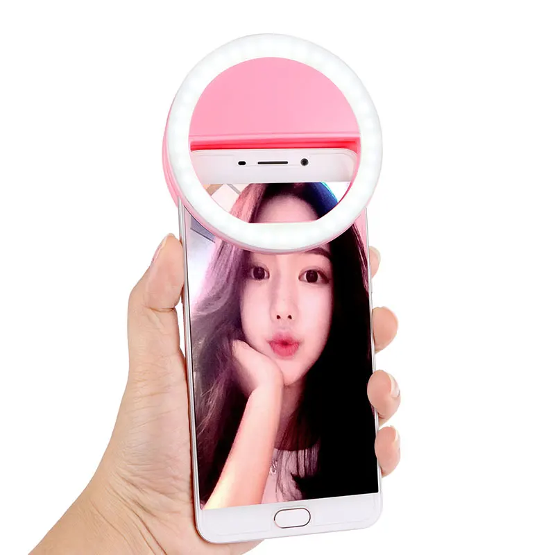 Selfie Light LED Photography Flash Up Luminous Lamp Night Phone Ring For iPhone SE 5 6 6S Plus LG Samsung HTC | Электроника