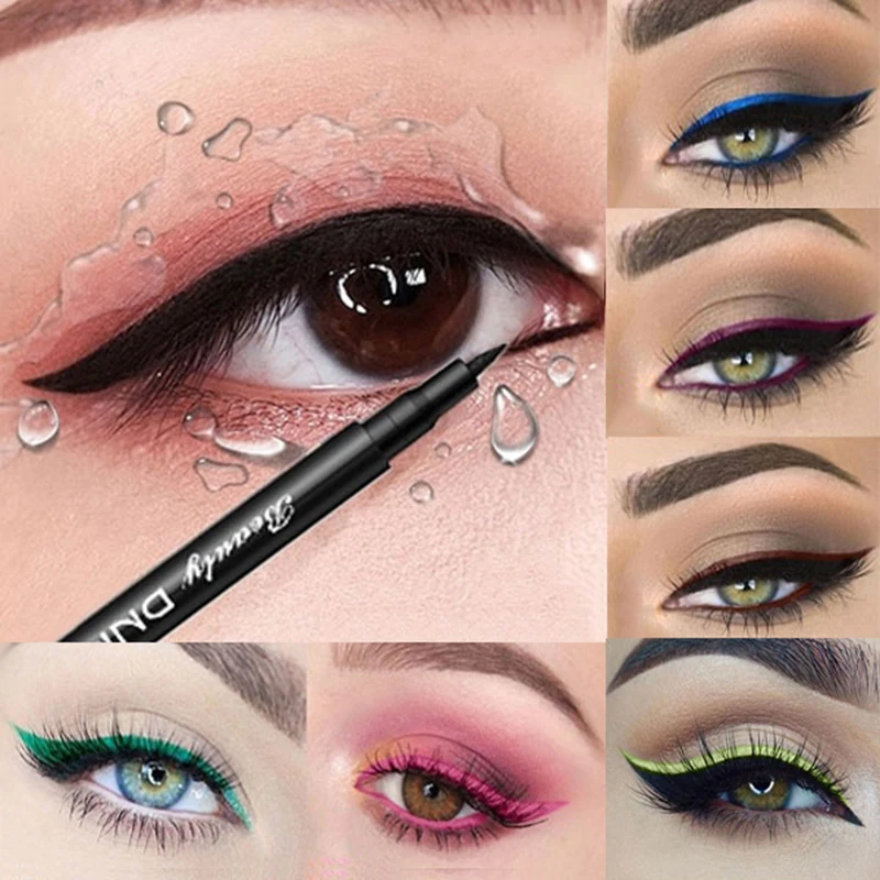 Waterproof Eyeliner Liquid Pen Black Matte Colorful Eyes Make Up Fast Dry Quick Dry Long lasting Blue Green Eye Liner Pencil
Waterproof Eyeliner Liquid Pen Black Matte Colorful Eyes Make Up Fast Dry Quick Dry Long lasting Blue Green Eye Liner Pencil