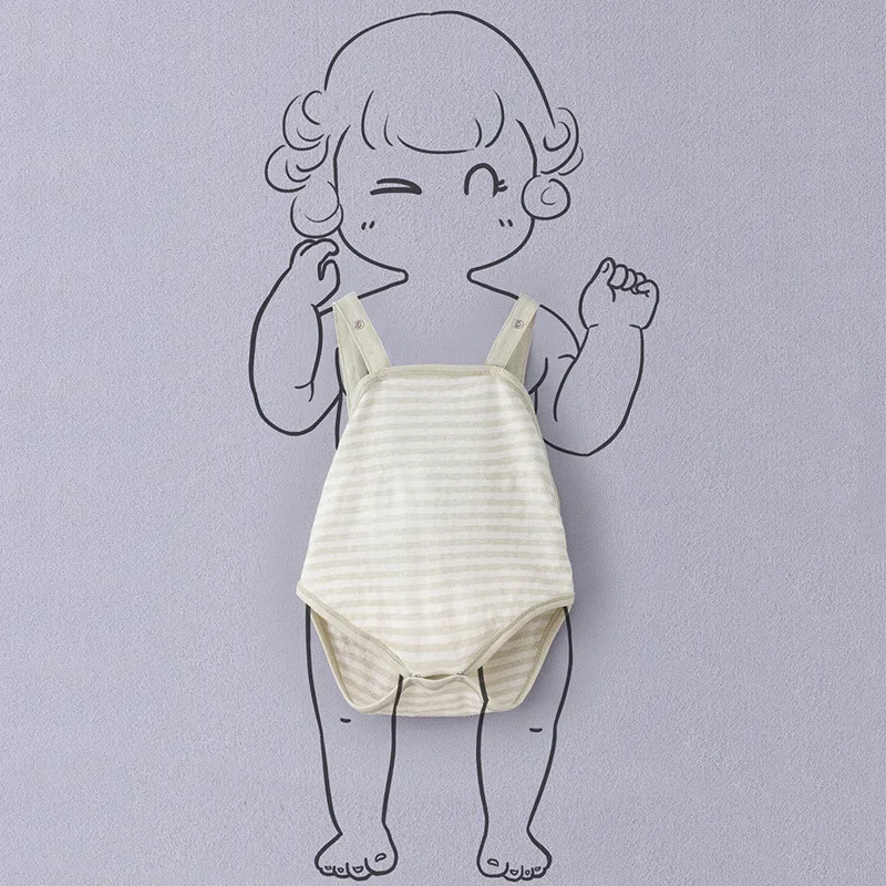2 Pieces/Lot Baby Girl Clothes Organic Cotton Striped Strap Bodysuits Soft Comfortable Baby Bodysuits Baby Girl Belly Band
2 Pieces/Lot Baby Girl Clothes Organic Cotton Striped Strap Bodysuits Soft Comfortable Baby Bodysuits Baby Girl Belly Band