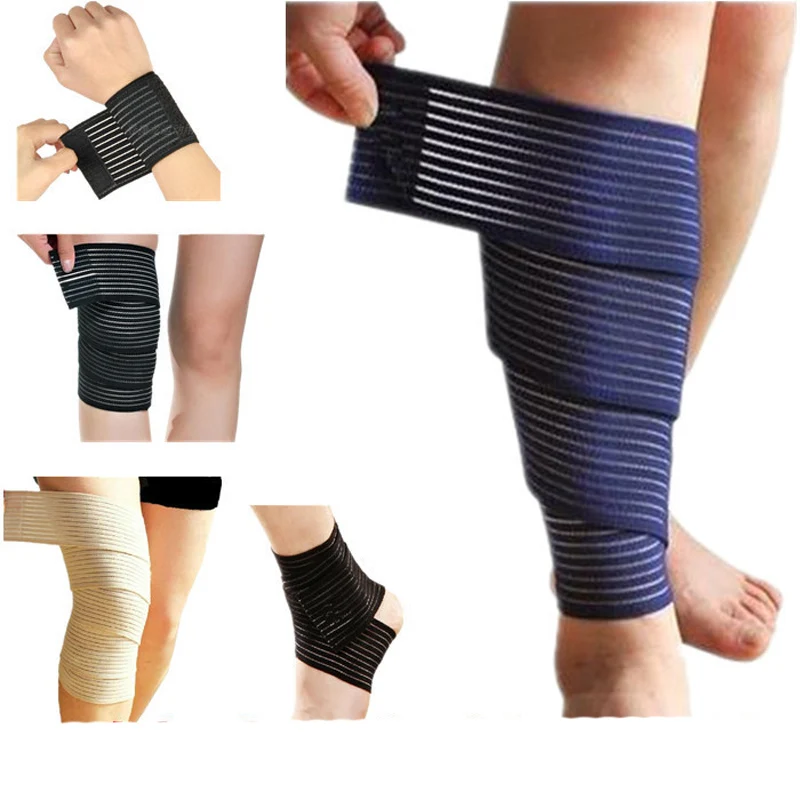 Elasticity Knee Pad bandage Winding Pressurized Wrist Legging Calf Thigh Protector Elasticity Knee Pad bandage Winding Pressurized Wrist Legging Calf Thigh Protector