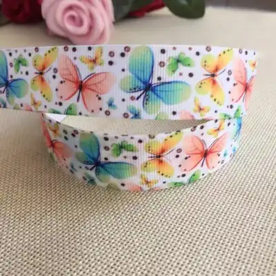 Wholesale 1-10y 1/'/'25mm printed grosgrain ribbon Hair bow sewing Cartoon series