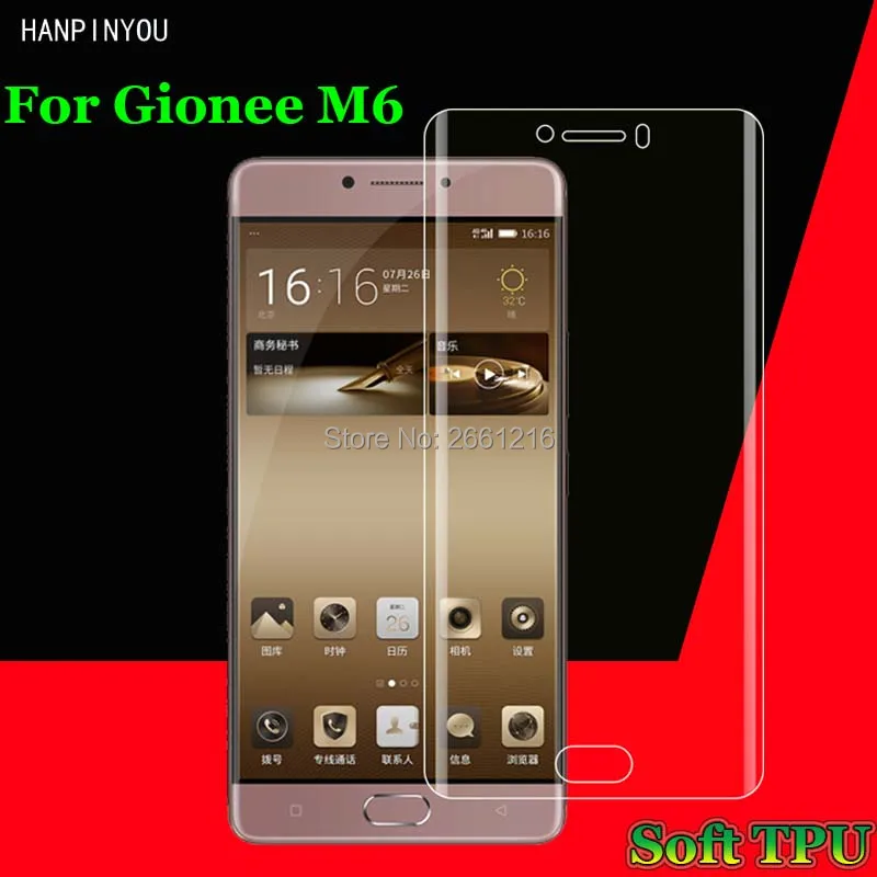 For Gionee M6 Front Slim Full Cover Edge to Edge Soft TPU Film Explosion-proof Screen Protector For Gionee M6 5.5"
For Gionee M6 Front Slim Full Cover Edge to Edge Soft TPU Film Explosion-proof Screen Protector For Gionee M6 5.5"