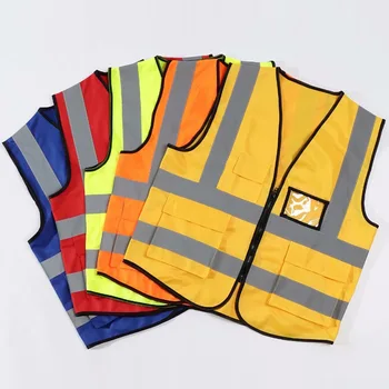 Spot Security Pockets Reflective Vest duo dou Reflective Clothing Road Traffic on Duty Take-out Reflective Vest
