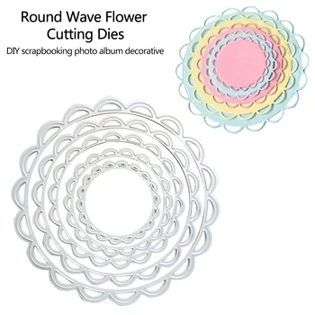 Practical Round Wave Flower Cutting Dies Stencil DIY Scrapbooking Album Paper Card Metal Craft
Practical Round Wave Flower Cutting Dies Stencil DIY Scrapbooking Album Paper Card Metal Craft