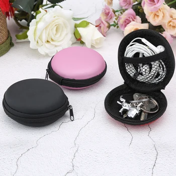 Hot Earphone Case Round Hard Storage Case Bag for Earphone Headphone SD TF Cards Black Blue Pink Purple Red for xiaomi Samsung
Hot Earphone Case Round Hard Storage Case Bag for Earphone Headphone SD TF Cards Black Blue Pink Purple Red for xiaomi Samsung