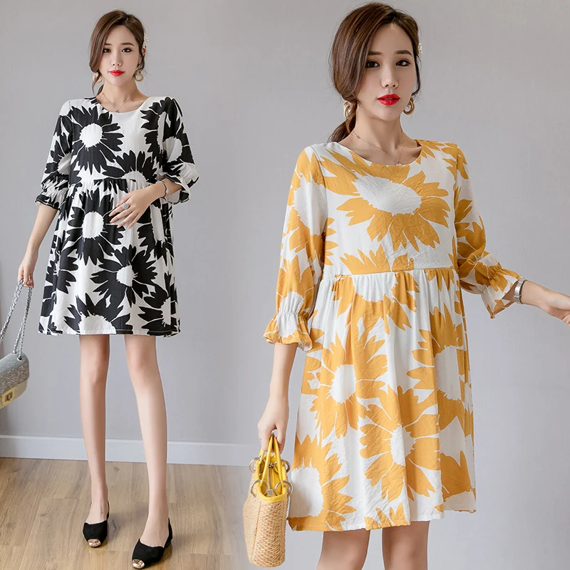 New Print A-line Half Boot Cut Nursing Dress Plus Size O-neck Chiffon Casual for Feeding Maternity Pregnancy Clothes Summer
New Print A-line Half Boot Cut Nursing Dress Plus Size O-neck Chiffon Casual for Feeding Maternity Pregnancy Clothes Summer
