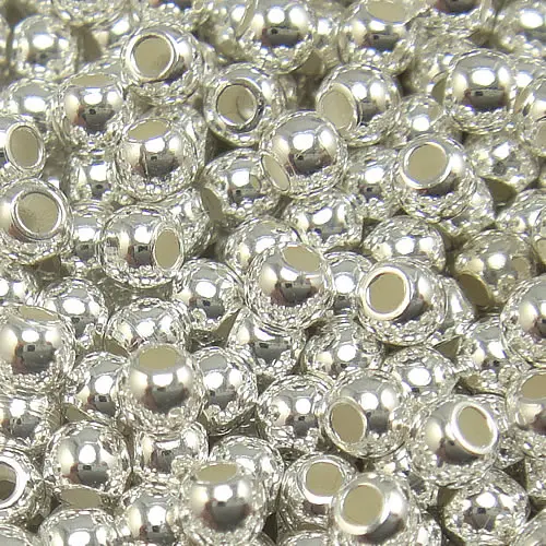 6mm silver beads 1