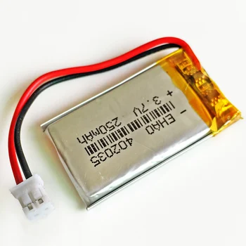 3.7V 250mAh battery JST PH 2.0mm 2 pin 402035 Lithium Polymer LiPo Rechargeable For Handheld Navigator Mp3 GPS bluetooth watch
3.7V 250mAh battery JST PH 2.0mm 2 pin 402035 Lithium Polymer LiPo Rechargeable For Handheld Navigator Mp3 GPS bluetooth watch
