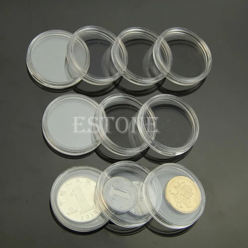 10 PCS Applied Clear Round Cases Coin Storage Capsules Holder Round Plastic 28mm yy56
10 PCS Applied Clear Round Cases Coin Storage Capsules Holder Round Plastic 28mm yy56