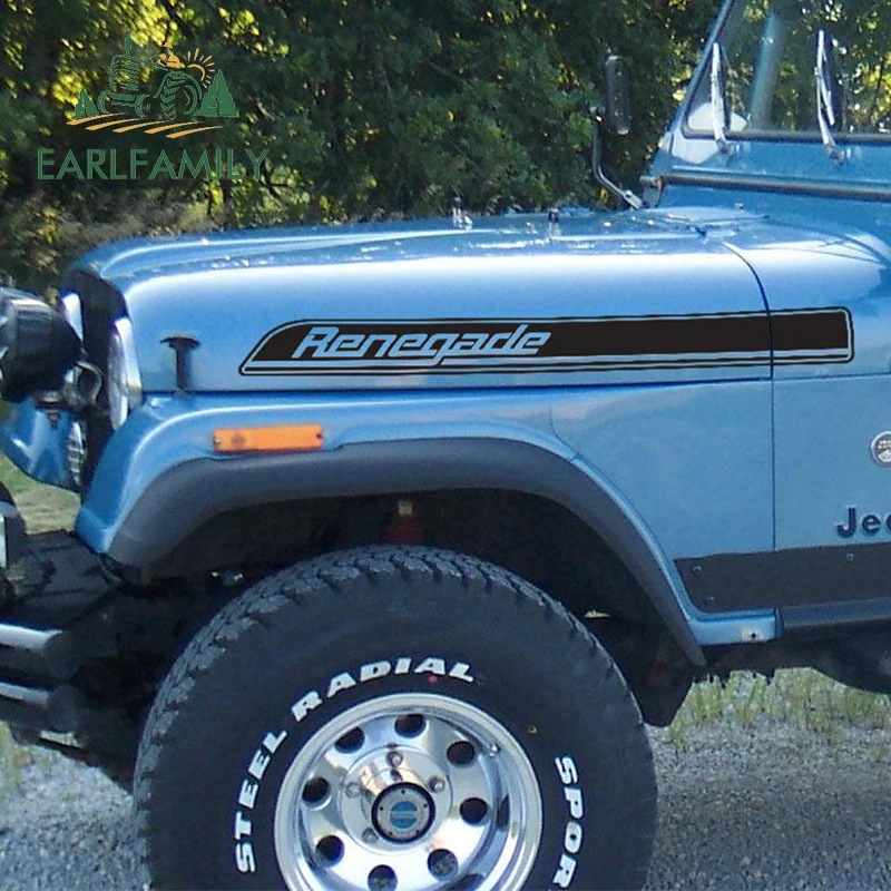 EARLFAMILY 95cm x 10cm 2x Hood Side Stripes Graphics (one for Each Side) Vinyl Decals Kit Car Sticker for Jeep Renegade CJ TJ YJ
EARLFAMILY 95cm x 10cm 2x Hood Side Stripes Graphics (one for Each Side) Vinyl Decals Kit Car Sticker for Jeep Renegade CJ TJ YJ
