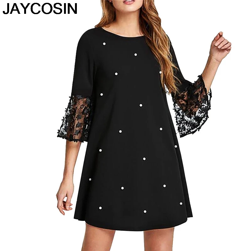 JAYCOSIN 2019 New Summer Women Dress Plus Size Dot Print O-Neck Spliced Hollow Out Three Quarter Sleeve Dresses Vestido jy9
JAYCOSIN 2019 New Summer Women Dress Plus Size Dot Print O-Neck Spliced Hollow Out Three Quarter Sleeve Dresses Vestido jy9