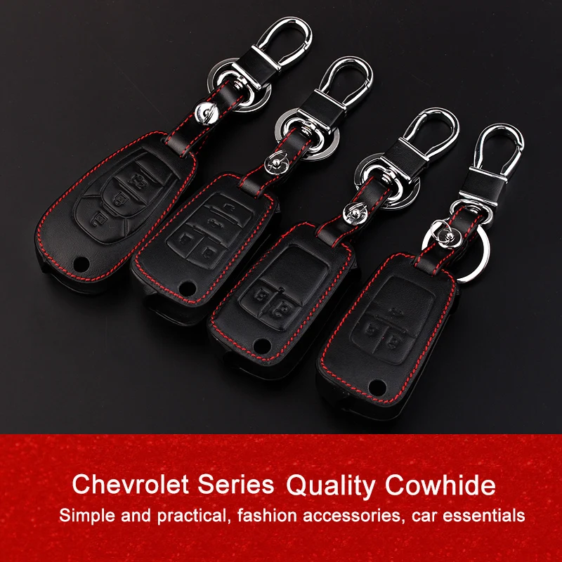 For Chevrolet Traxes CRUZE AVEO Malibu Leather Car Key Protective Cover Case 2/3/4 Buttons Car Key Chain Shell
For Chevrolet Traxes CRUZE AVEO Malibu Leather Car Key Protective Cover Case 2/3/4 Buttons Car Key Chain Shell