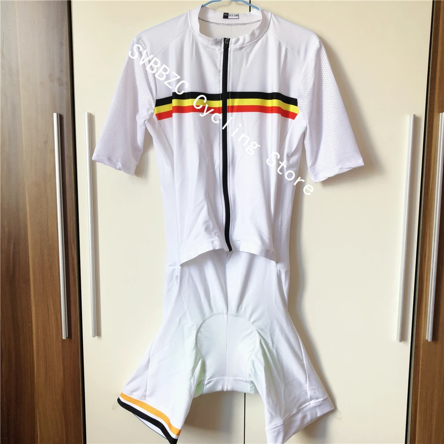 Belgium PRO Cycling Skinsuit set Men's Jumpsuit Triathlon Suit Ropa Ciclismo Maillot Quick Dry Short Sleeve Cycling Jerseys kit
Belgium PRO Cycling Skinsuit set Men's Jumpsuit Triathlon Suit Ropa Ciclismo Maillot Quick Dry Short Sleeve Cycling Jerseys kit