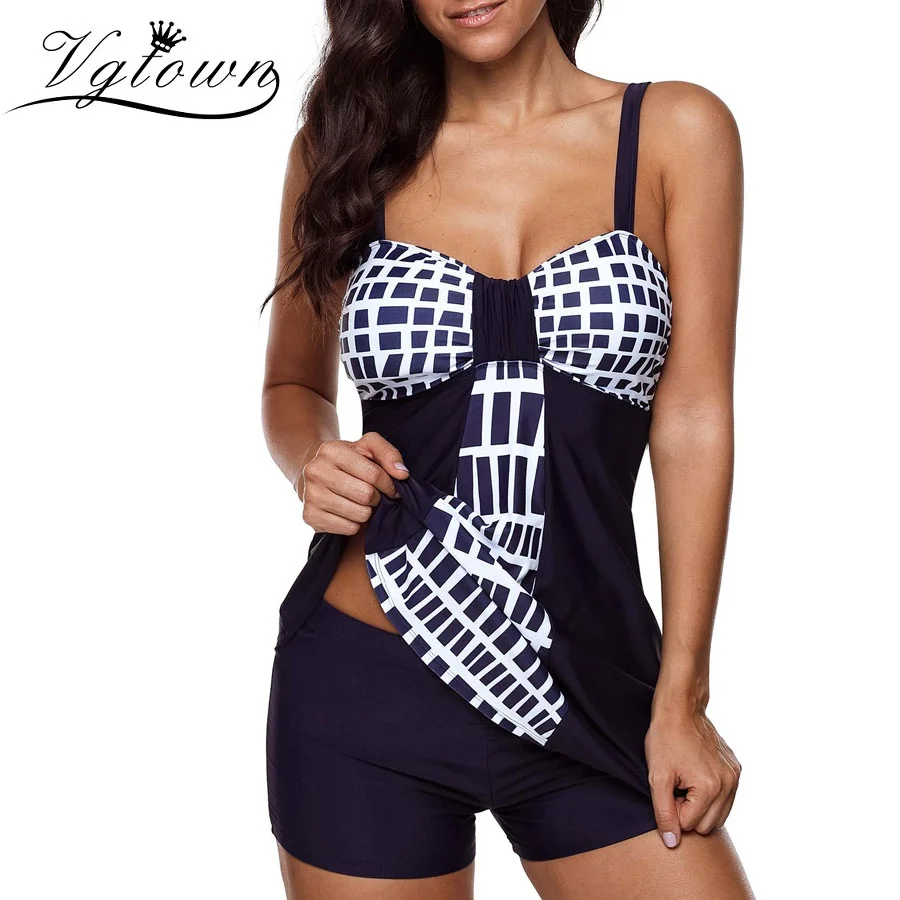 VGTOWN 2019 New Plus Size 5XL Womens Swimsuit Tankini Swimwear for Women swimsuits plaid print Bathing Suit Swim Wear Set
VGTOWN 2019 New Plus Size 5XL Womens Swimsuit Tankini Swimwear for Women swimsuits plaid print Bathing Suit Swim Wear Set