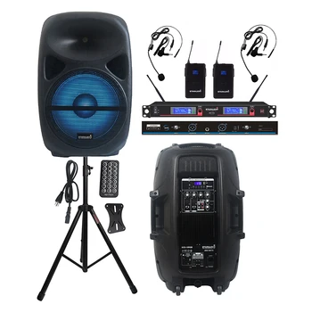 STARAUDIO 2500W 15" DJ Powered Disco KTV Karaoke Active BT USB Speaker DJ PA Stand 2CH Wireless UHF Headset Microphone SCS-15RGB
STARAUDIO 2500W 15" DJ Powered Disco KTV Karaoke Active BT USB Speaker DJ PA Stand 2CH Wireless UHF Headset Microphone SCS-15RGB