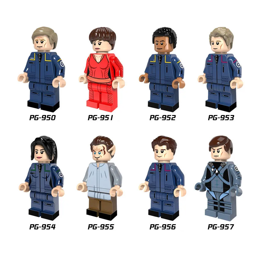 Single Sale Star Trek captain mate Helmsman Chief engineer Spock Building Blocks Bricks Toys kids gifts Compatible Legoed PG8054
Single Sale Star Trek captain mate Helmsman Chief engineer Spock Building Blocks Bricks Toys kids gifts Compatible Legoed PG8054