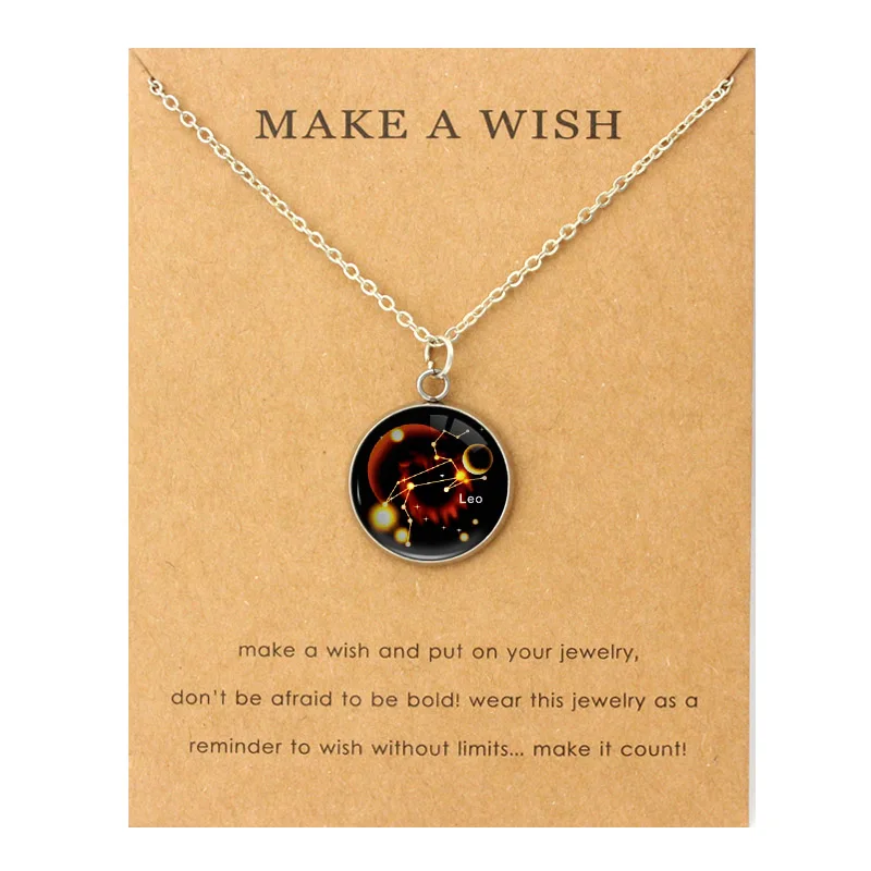 Leo 12 Constellations Zodiac Necklaces Capricorn Aquarius Pisces Aries Gemini Cancer Virgo Libra Scorpio Sagittarius Jewelry
Leo 12 Constellations Zodiac Necklaces Capricorn Aquarius Pisces Aries Gemini Cancer Virgo Libra Scorpio Sagittarius Jewelry
