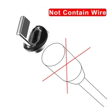 Magnético Cable 1m trenzado LED tipo C Micro USB Cable de cargador con imán para iPhone X de Apple 7 8 6 10 Xs Max XR Samsung(China)