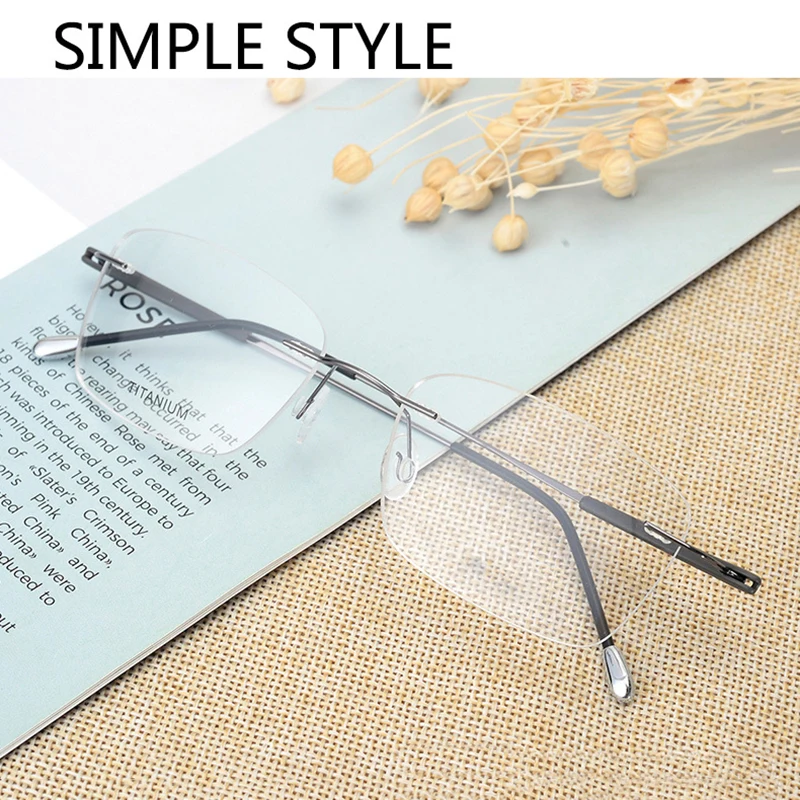 Handoer Rimless Optical Glasses Frame for Men Spectacles Glasses Optical Prescription Frame Titanium Legs
Handoer Rimless Optical Glasses Frame for Men Spectacles Glasses Optical Prescription Frame Titanium Legs