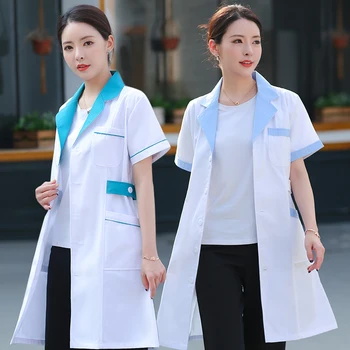 Doctors clothing long-sleeved white coat female nurse winter Slim waist overalls short-sleeved lab coat male pharmacy
Doctors clothing long-sleeved white coat female nurse winter Slim waist overalls short-sleeved lab coat male pharmacy
