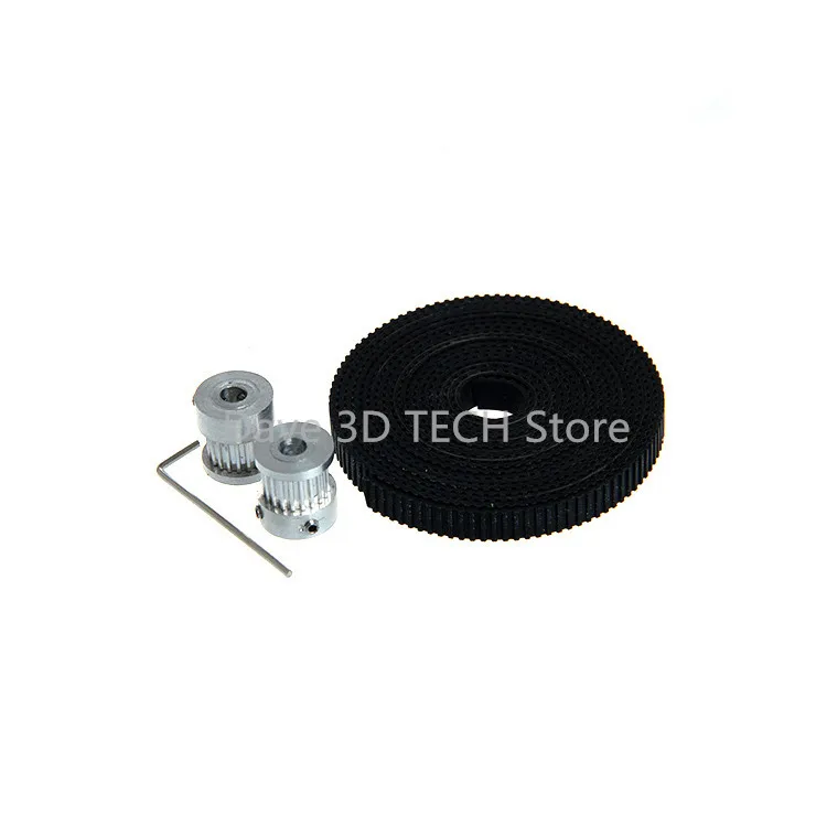2Pcs 20 teeth GT2 Timing Pulley Bore 5mm +2m GT2 Timing Belt Width 5mm For Reprap 3D Printer Parts Accessories
2Pcs 20 teeth GT2 Timing Pulley Bore 5mm +2m GT2 Timing Belt Width 5mm For Reprap 3D Printer Parts Accessories