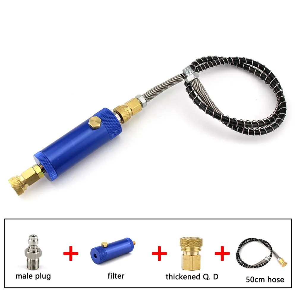 PCP Paintball Airforce High Pressure Hand Pump Filter with Safety Valve M10x1 Water-Oil Separator Air Filtering 8mm 50cm Hose
PCP Paintball Airforce High Pressure Hand Pump Filter with Safety Valve M10x1 Water-Oil Separator Air Filtering 8mm 50cm Hose