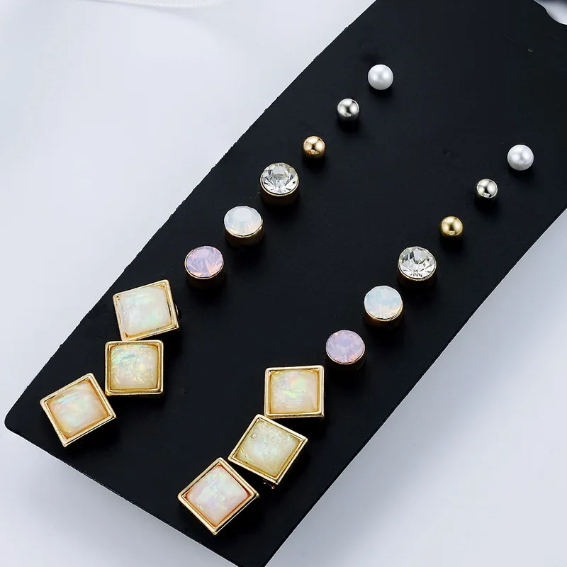 F21 Clearance 9 Pairs Mini Stud Earrings For Women Brincos Include 9 Pairs Earrings Lost Money Hight Quality #CJ032
F21 Clearance 9 Pairs Mini Stud Earrings For Women Brincos Include 9 Pairs Earrings Lost Money Hight Quality #CJ032