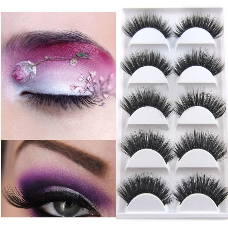5 Pairs 3D Lashes Handmade Long Thick Volume False Eyelashes Exaggerate Stage Fake Eye Lash Extension Makeup Tools
5 Pairs 3D Lashes Handmade Long Thick Volume False Eyelashes Exaggerate Stage Fake Eye Lash Extension Makeup Tools