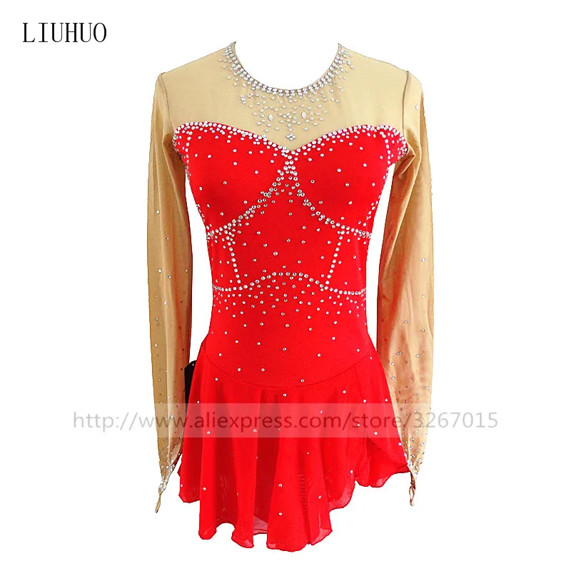 Figure Skating Dress Women's Girls' Ice Skating Dress Red collar long sleeves Competition performance suit Fine water drill
Figure Skating Dress Women's Girls' Ice Skating Dress Red collar long sleeves Competition performance suit Fine water drill