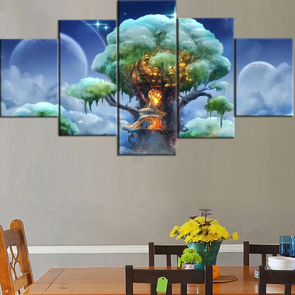 Artwork 5 Pieces Modular HD Printing Canvas Painting Magical Dreamlike World Type Poster Home Decorative Living Room Framework
Artwork 5 Pieces Modular HD Printing Canvas Painting Magical Dreamlike World Type Poster Home Decorative Living Room Framework