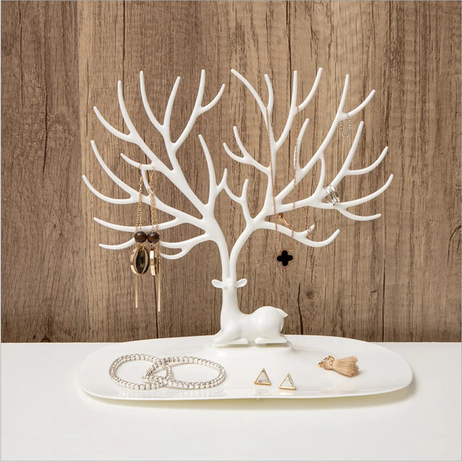 Plastic Makeup Organizer Antler Shaped Jewelry Box Creative Cosmetic Organizer Ring Lipstick Rack Necklace Display Organizer
Plastic Makeup Organizer Antler Shaped Jewelry Box Creative Cosmetic Organizer Ring Lipstick Rack Necklace Display Organizer