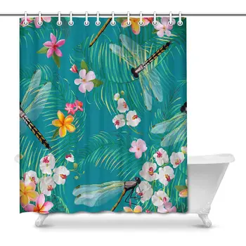 Dragonflies Fabric Bathroom Shower Curtain Decor Set with Hooks For Bathroom Polyester
Dragonflies Fabric Bathroom Shower Curtain Decor Set with Hooks For Bathroom Polyester