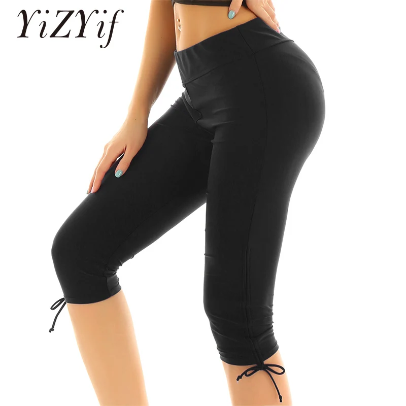 Women Mid Waist Swim Short Pants Elastic Rash Guard Board Sports Capris Swim Bottom Skinny Surfing Tights with Side Drawstring
Women Mid Waist Swim Short Pants Elastic Rash Guard Board Sports Capris Swim Bottom Skinny Surfing Tights with Side Drawstring