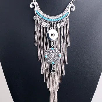 Unique DIY Diy Snap Necklaces Jewelry Vintage long layers Chain Tassels Snaps Button Choker Necklace Fit 18mm Snap Buttons
Unique DIY Diy Snap Necklaces Jewelry Vintage long layers Chain Tassels Snaps Button Choker Necklace Fit 18mm Snap Buttons