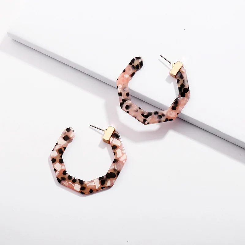 2018 New Geometric Hexagon Devri Resin Hoop Earrings for Women Fashion C Shape Big Statement Earrings Wholesale
2018 New Geometric Hexagon Devri Resin Hoop Earrings for Women Fashion C Shape Big Statement Earrings Wholesale