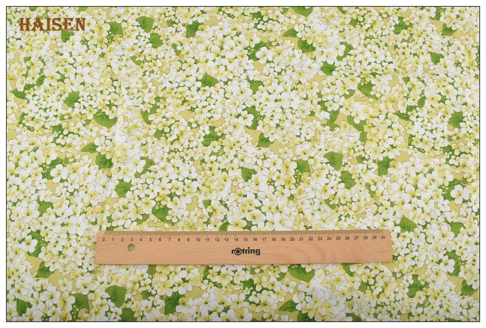 Haisen,Green Floral Series Cloth,Printed Twill Cotton Fabric For DIY Quilting&Sewing Baby&Child/Sheet,Pillow,Cushion Material Haisen,Green Floral Series Cloth,Printed Twill Cotton Fabric For DIY Quilting&Sewing Baby&Child/Sheet,Pillow,Cushion Material
