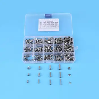 500pcs M3 M4 M5 Screws & Nuts Kit 304 Stainless Steel Countersunk Hex Socket Head Cap
500pcs M3 M4 M5 Screws & Nuts Kit 304 Stainless Steel Countersunk Hex Socket Head Cap
