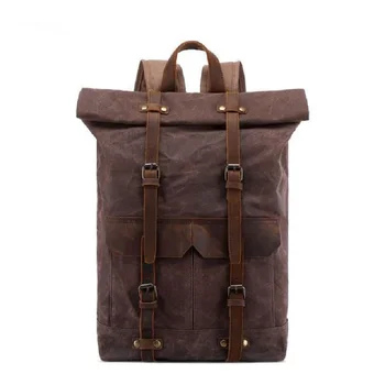 M287 Unisex Oil Waxed Travel Students Rucksacks Anti-theft Waterproof Laptop Daypacks Cotton 14" Laptop Canvas Leather Backpacks
M287 Unisex Oil Waxed Travel Students Rucksacks Anti-theft Waterproof Laptop Daypacks Cotton 14" Laptop Canvas Leather Backpacks