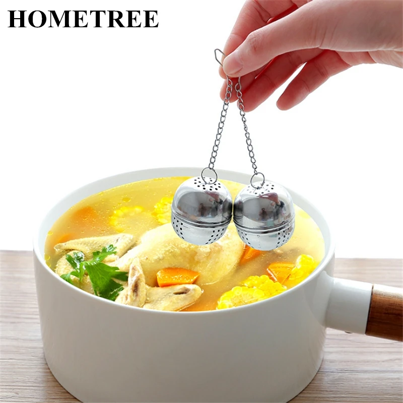 HOMETREE 2PC Reusable Stainless Steel Tea Locking Filter Seasoning Ball Multifunction Mesh Herbal Tea Ball Strainer Spice H431
HOMETREE 2PC Reusable Stainless Steel Tea Locking Filter Seasoning Ball Multifunction Mesh Herbal Tea Ball Strainer Spice H431